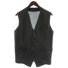 アンダーカバー UNDERCOVER LANGUID復刻 16SS ジレベスト 2 グレー 黒 ノースリーブ 切替デザイン UCQ4001 /GGのサムネイル