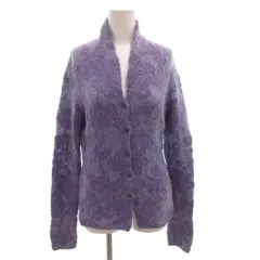 エトロ ETRO カーディガン モヘヤ混 総柄 40 紫 パープル /FF ■GY18のサムネイル