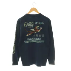 バズリクソンズ BUZZ RICKSON’S フライングタイガース プリント カットソー ロンT Tシャツ M 紺 BR62251 /CX ■OSのサムネイル