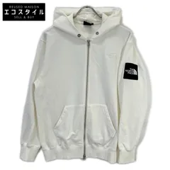 THE NORTH FACE　ノースフェイス　NT12335 ホワイト スクエアロゴフルジップパーカー　Mのサムネイル