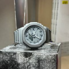 2)CASIOカシオーク G-SHOCK GA-2110ETシルバーグレー美品 - メルカリ