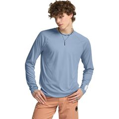 [Brand New] [Tesla] Men's Long-Sleeve Rash Guard Swimsuit Summer [Quick-Drying & UV Protection] Regular Fit Swimwear Sports Swim T-Shirt Hoodie Plus Sizes TM- MSS44-JPABU_S 1