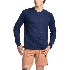 [Brand New] [Tesla] Men's Long-Sleeve Rash Guard Swimsuit Summer [Quick-Drying & UV Protection] Regular Fit Swimwear Sports Swim T-Shirt Hoodie Plus Size TM- MSS44-JPNVY_3XL 1