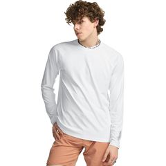 [Brand New] [Tesla] Men's Long-Sleeve Rash Guard Swimsuit Summer [Quick-Drying & UV Protection] Regular Fit Swimwear Sports Swim T-Shirt Hoodie Plus Sizes TM- MSS44-JPWHT_4XL 1