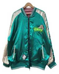 ガルフィー GALFY 23SS わんわんヤニクソスカジャン リバーシブル スーベニア ダブルジップ ドラゴン ジャケット 大型犬 ピンク 緑 ジャケット 刺繍 グリーン XLサイズ 104MT-3253のサムネイル