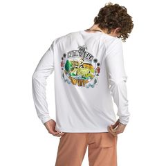 [Brand New] [Tesla] Men's Long-Sleeve Rash Guard Swimsuit Summer [Quick-Drying & UV Protection] Regular Fit Swimwear Sports Swim T-Shirt Hoodie Plus Sizes JPB MSS46-JPSFC_XL 1