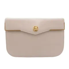 コンテス Comtesse コンテス Comtesse 2WAY レザー セカンドバッグ チェーンショルダーバッグ 白 ホワイト ゴールド金具 ターンロック  /TQのサムネイル