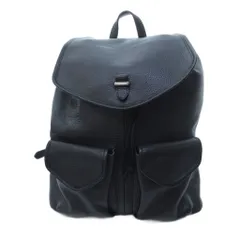 ペッレモルビダ PELLE MORBIDA 美品 リュックサック デイパック レザー サイドジップ マグネット開閉 黒 ブラック /HWのサムネイル