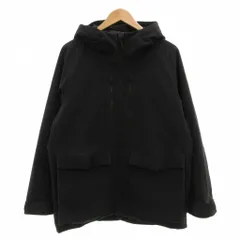 ユニクロ UNIQLO ハイブリッドダウンパーカー ジャケット 上着 M 黒 ブラック フード付き 無地 /TQ