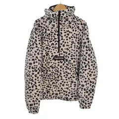 シュプリーム SUPREME 24AW Polortee Facemask Half Zip Hooded Sweat Shirt フェイスマスク ハーフジップ フーデッドスウェットシャツ パーカー フーディー レオパード S 白 ホワイトのサムネイル