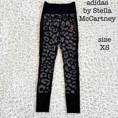 adidas by Stella McCartney レオパードプリント レギンス ロングスパッツ タイツ ブラック グレー XSのサムネイル