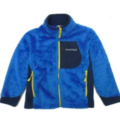 ☆mont-bell モンベル クリマエア ジャケット フリース キッズ 110サイズ ブルー 軽量 保温 アウトドア 子供服 男の子