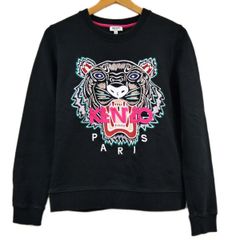 KENZO PARIS タイガー刺繍 スウェット ブラック S - メルカリ