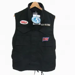 定価59,400円 新品◇HYSTERIC GLAMOUR ワッペン ミリタリー ベスト ブラック ヒステリックグラマー メンズのサムネイル