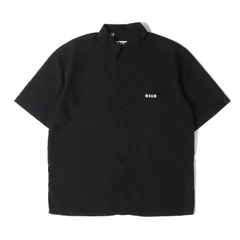 【美品】MSGM エムエスジーエム シャツ ブラック 黒 サイズ:15 1/2(39) | ワンポイントロゴ 半袖 シャツ | トップス カジュアルシャツ 半袖 | イタリア製【メンズ】【中古】のサムネイル