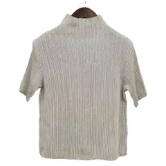 スペッチオ SPECCHIO PLEATS 451-106 シャトル プリーツ プルオーバー カットソー ハイネック 半袖 40 グレー系のサムネイル
