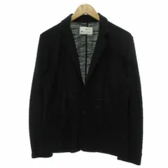 ジュンハシモト junhashimoto AZ by junhashimoto テーラードジャケット ニット スラブ糸 L 黒 ブラック /NU ■GY43のサムネイル