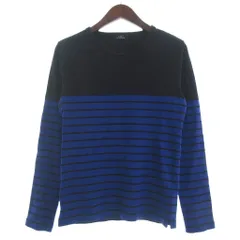 5351プールオム 5351 POUR LES HOMMES Tシャツ カットソー ボーダー 長袖 1 青 ブルー ■GY74のサムネイル