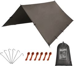 [Brand New] KALINCO Waterproof Tarp Camping Tarp Tent UV Protection Ultralight Shade Sunshade Heat Shielding Portable with Storage Case Outdoor Picnic Outdoor 3x3m 2d243f24