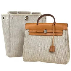 エルメス HERMES エールバッグ アド PM 2WAY リュック トワルアッシュ ナチュラル ブラウン H レディース 【中古】のサムネイル