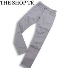 【新品 未使用】 THE SHOP TK タケオキクチ 通年★ スーパー ストレッチ スキニー パンツ Sz.S メンズのサムネイル