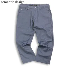 semantic design セマンティック デザイン 春夏★ ストレッチ テーパード アンクル パンツ Sz.L メンズのサムネイル