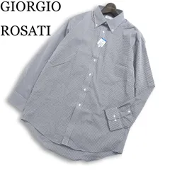 【新品 未使用】 GIORGIO ROSATI ジョルジオロサッティ 長袖 チェック ボタンダウン シャツ Sz.XL位 メンズ 大きいサイズのサムネイル