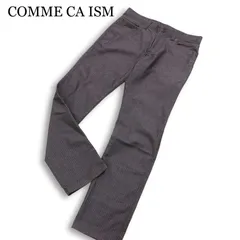 COMME CA ISM コムサイズム 通年★ ヘリンボーン ストレッチ スリム パンツ Sz.L メンズ 灰 グレーのサムネイル