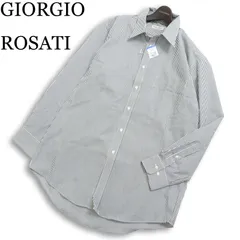 【新品 未使用】 GIORGIO ROSATI ジョルジオロサッティ 通年★ 長袖 ストライプ シャツ Sz.LL メンズ 大きいサイズのサムネイル