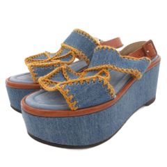 Tory Burch SHAW 90MM デニム ウェッジ エスパドリーユ 6 - メルカリ