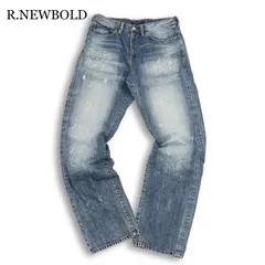R.NEWBOLD ポールスミス USED加工★ ストレート デニム パンツ ジーンズ Sz.L メンズのサムネイル