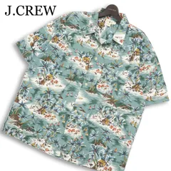 J.CREW ジェイクルー 春夏★ 半袖 リゾート柄 総柄 オーバーサイズ アロハ シャツ Sz.L メンズのサムネイル