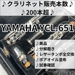 極美品☆ヤマハ YCL-651 クラリネット☆クリーニング・全タンポ交換