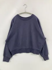 UNIQLO ユニクロ スウェット L ネイビー コットン 裏起毛 無地 長袖 レディース
