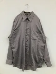 GEOFFREY BEENE ジェフリービーン シャツ/ブラウス 16 1/2 34/35 グレー コットン 無地 ミドル丈 長袖 レギュラーカラー メンズのサムネイル