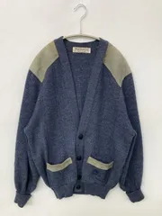Burberrys バーバリーズ カーディガン/ボレロ S ブルー ウール・ニット スエード 無地 刺繍 ミドル丈 長袖 メンズのサムネイル