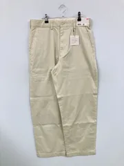 UNIQLO JW Anderson ユニクロジェイダブリューアンダーソン チノパンツ ウエスト 79cm ベージュ フルレングス コットン 無地 ワイド・ルーズ ストレート レギュラー メンズ