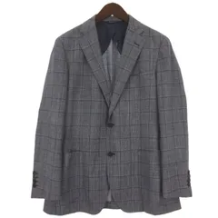 アクアスキュータム AQUASCUTUM テーラード ジャケット シングル チェック ブルー 98AB6のサムネイル