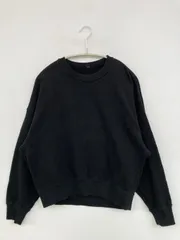 UNIQLO ユニクロ スウェット S ブラック コットン スウェット 無地 長袖 メンズ レディース