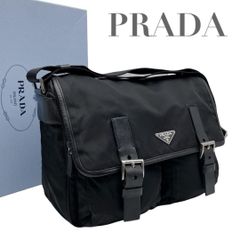 プラダ ショルダーバッグ PRADA メッセンジャーバッグ B6671 黒 - メルカリ