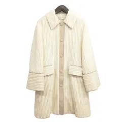 デプレ DES PRES トゥモローランド 24AW ワイドリッジパイル ステンカラーコート FREE オフホワイト系のサムネイル