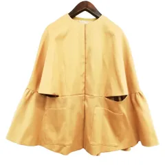セブンテンバイミホカワヒト SEVEN TEN by MIHO KAWAHITO 22AW 6A601 ノーカラー ポンチョ ジャケット コート 美品 XS ベージュ系のサムネイル