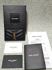 YSL サンローラン カバス キルティングレザー Vステッチ チェーン 