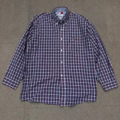 90s tommy made in usa トミーヒルフィガー 夏 長袖シャツ