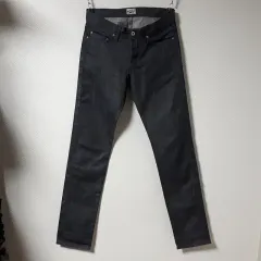 30/ネイキッドアンドフェイマス グレー セルビッジ ロング丈 デニムズボン/30-1028のサムネイル