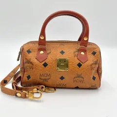 極美品◎MCM エムシーエム ヴィセトス柄 2way レザー マイクロミニボストンバッグ ハンドバッグ ショルダーバッグのサムネイル