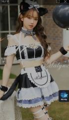 Malymoon メイド服 ゴシック 赤チェック コスプレ - メルカリ