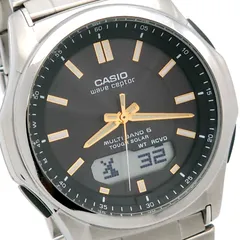 ★良品 CASIO カシオ ウェーブセプター WVA-M630 ソーラー電波 動作品 黒のサムネイル