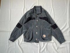 セール！！！マルチコーデュロイ パッチワークジャケット | Mercari