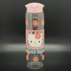 【Sanrio Hello Kitty】レトロ　ハローキティ　耐熱ガラス製クールポット　1000mlのサムネイル